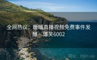 全网热议：暖暖直播视频免费事件发酵 · 爆笑6002